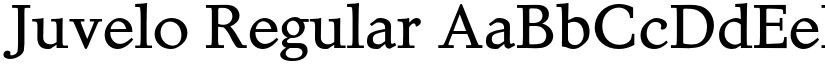 Juvelo Regular font