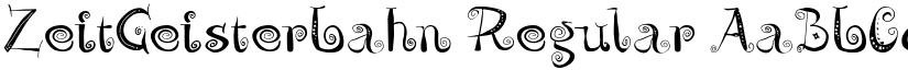 ZeitGeisterbahn font download