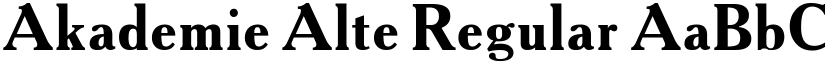 Akademie Alte Regular font