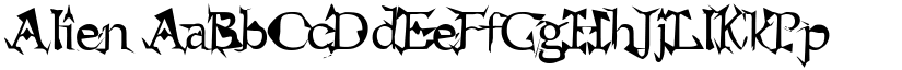 Alien font