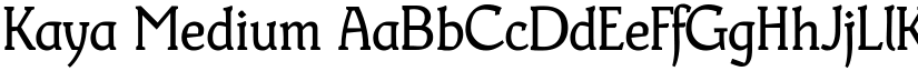Kaya Medium font