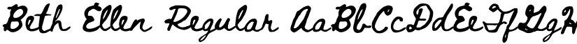 Beth Ellen Regular font