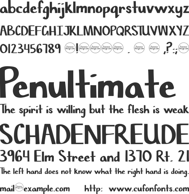 Chisel Mark font preview
