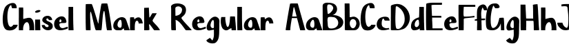 Chisel Mark Regular font