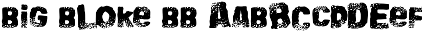 Big Bloke BB font
