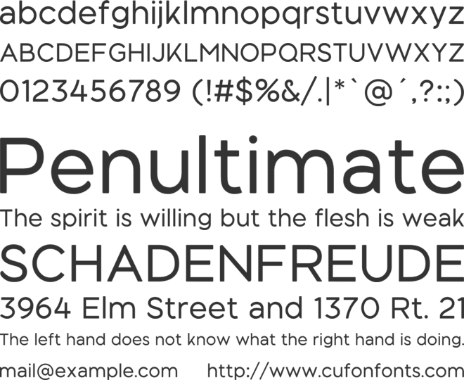 Black Sans font preview