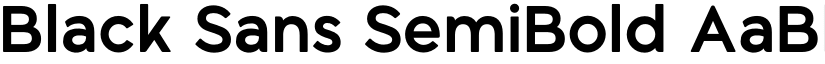 Black Sans SemiBold font