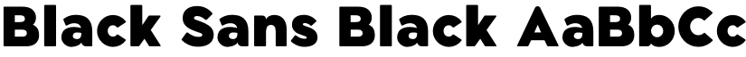 Black Sans Black font
