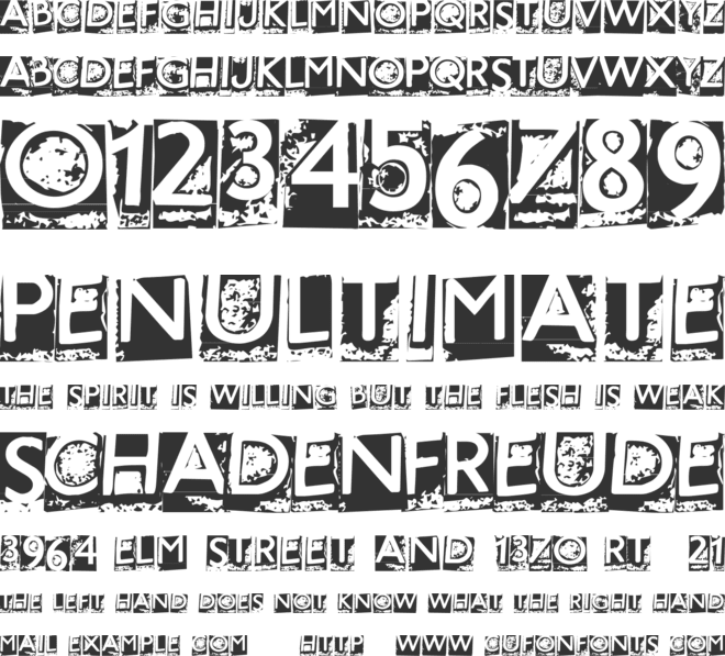 Hot Metal font preview