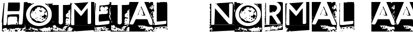 HOTMETAL   Normal font