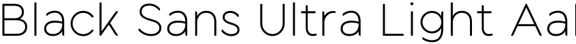 Black Sans Ultra Light font