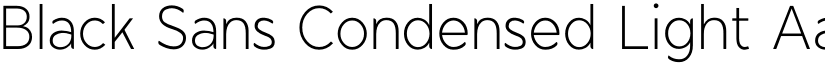 Black Sans Condensed Light font