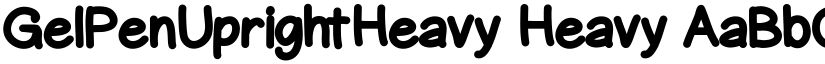 GelPenUprightHeavy Heavy font