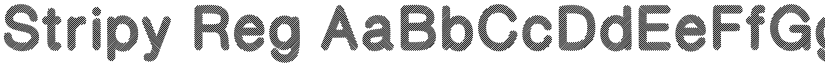 Stripy Reg font