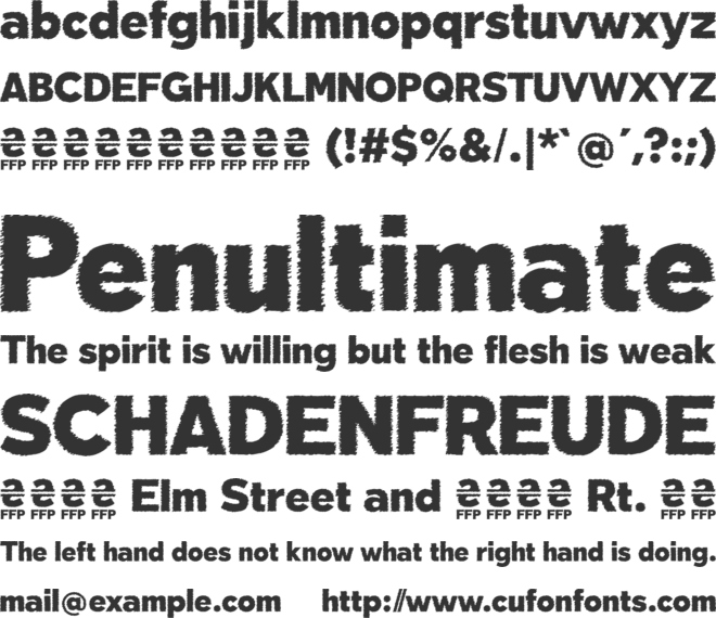 Deslucida font preview