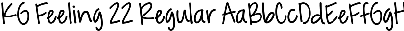 KG Feeling 22 Regular font