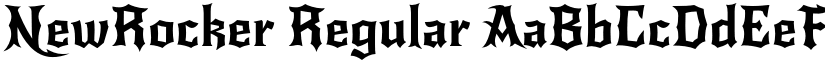 NewRocker Regular font