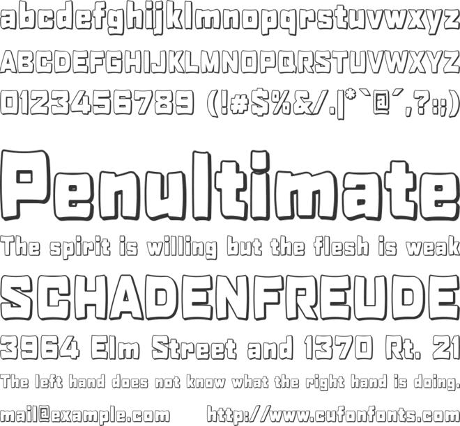 Rabanera font preview