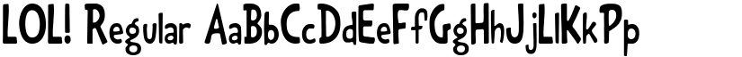 LOL! Regular font
