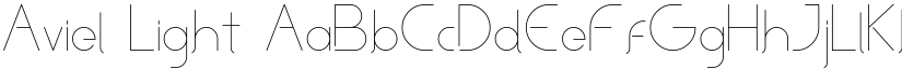 Aviel Light font