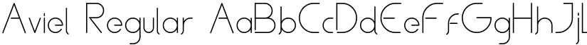 Aviel Regular font