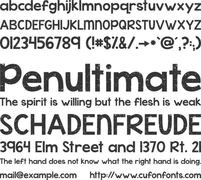 KG Cold Coffee font preview