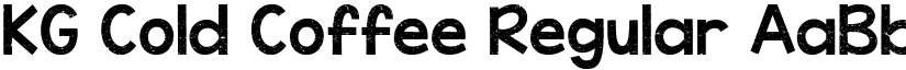 KG Cold Coffee Regular font
