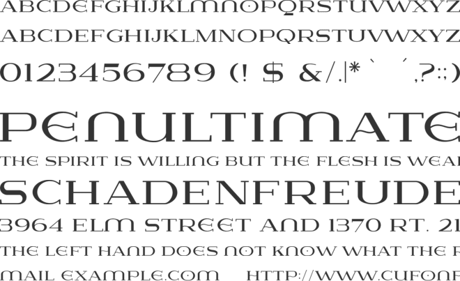 Lausanne font preview