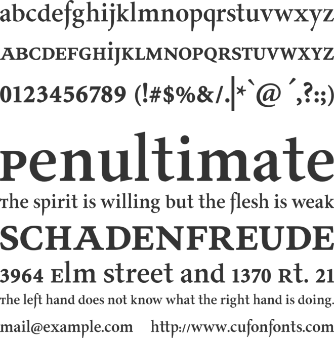 Lamini EQ font preview