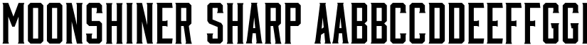 Moonshiner Sharp font
