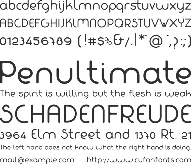 Fabada font preview