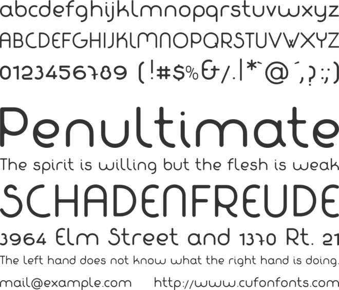 Fabada font preview