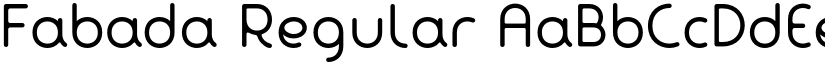Fabada Regular font