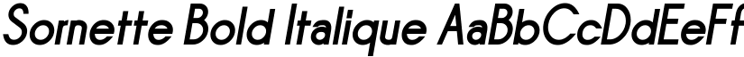 Sornette Bold Italique font