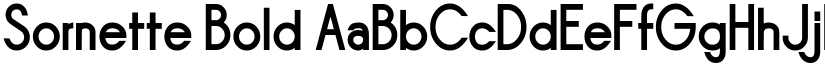 Sornette Bold font