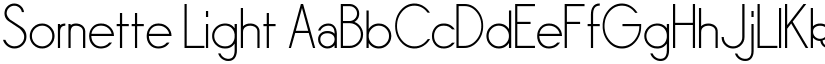 Sornette Light font