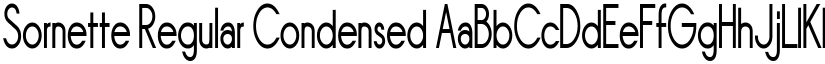 Sornette Regular Condensed font