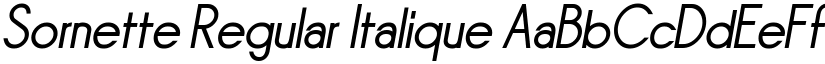 Sornette Regular Italique font