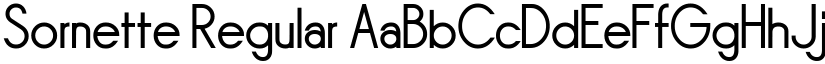 Sornette Regular font
