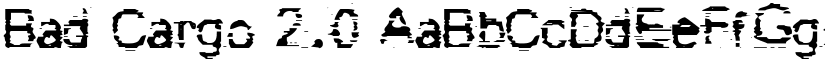 Bad Cargo 2.0 font