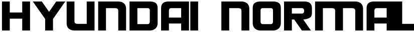 Hyundai Normal font