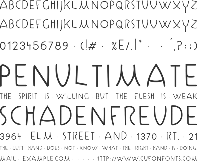 Kallaikosrevve font preview