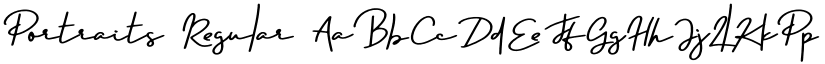 Portraits Regular font