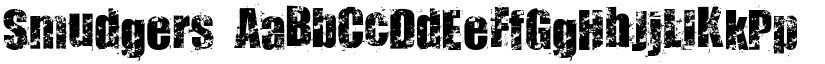 Smudgers font download