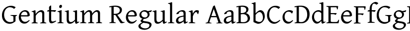 Gentium Regular font