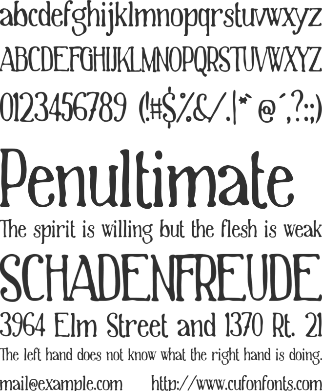 The World Is Yours font preview