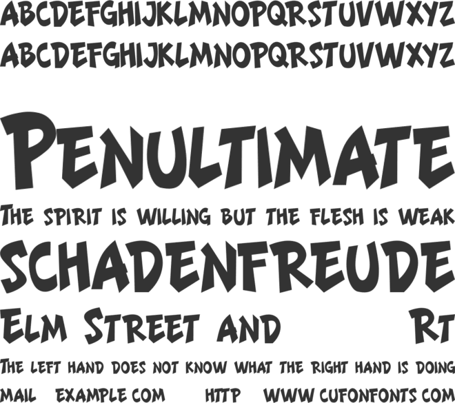 LIONTEEN font preview