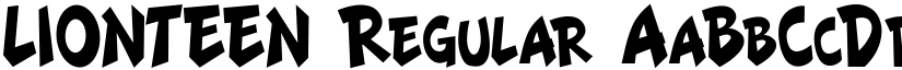 LIONTEEN Regular font