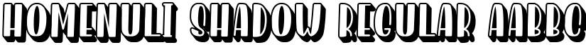Homenuli Shadow Regular font