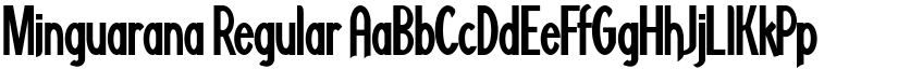 Minguarana Regular font